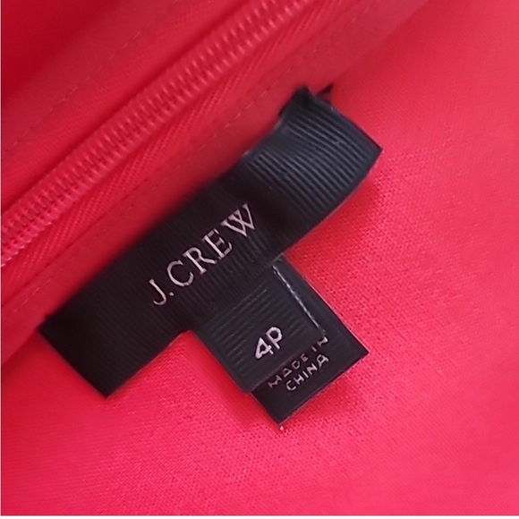 J. Crew Red Scalloped Mini Dress - Picture 3 of 5